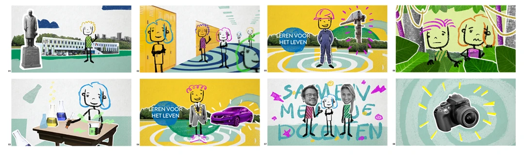 Frits, Stijlframes animatie